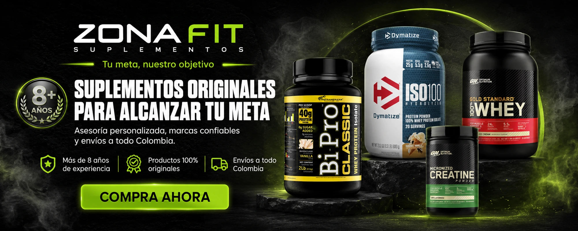Banner principal desktop Zona Fit Store